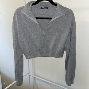SHEIN cropped 1/2 zip